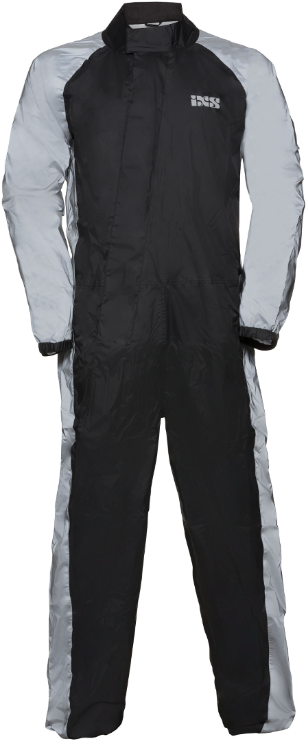 IXS Orca Reflex One Piece Rainsuit, black-silver, Size 4XL, black-silver, Size 4XL