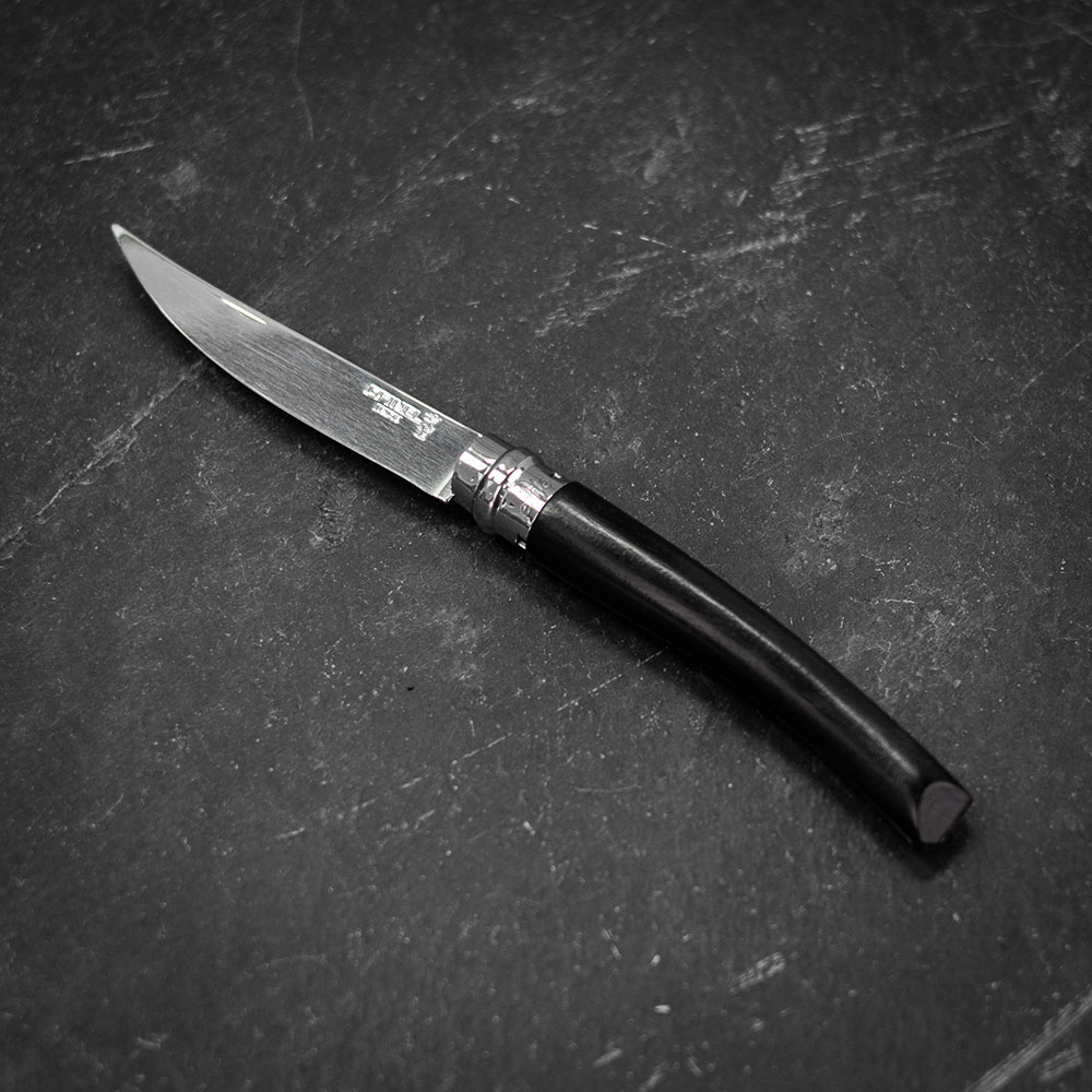 Opinel No.10 Effilé Pocket Knife - Ebony - can be Engraved or Personalised - can be Engraved or Personalised