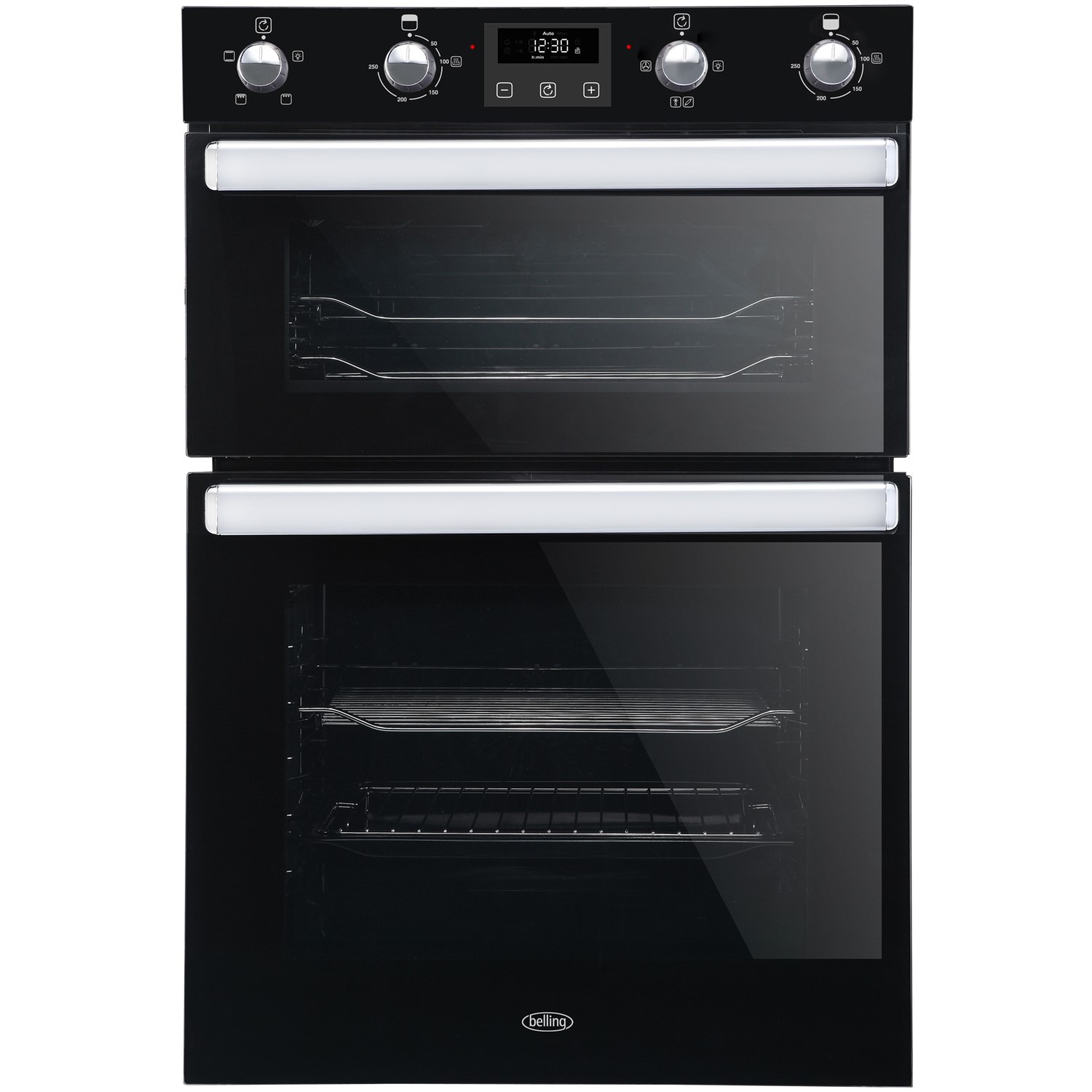 Belling BI902FP Built In Electric Double Oven - Black - A/A Rated