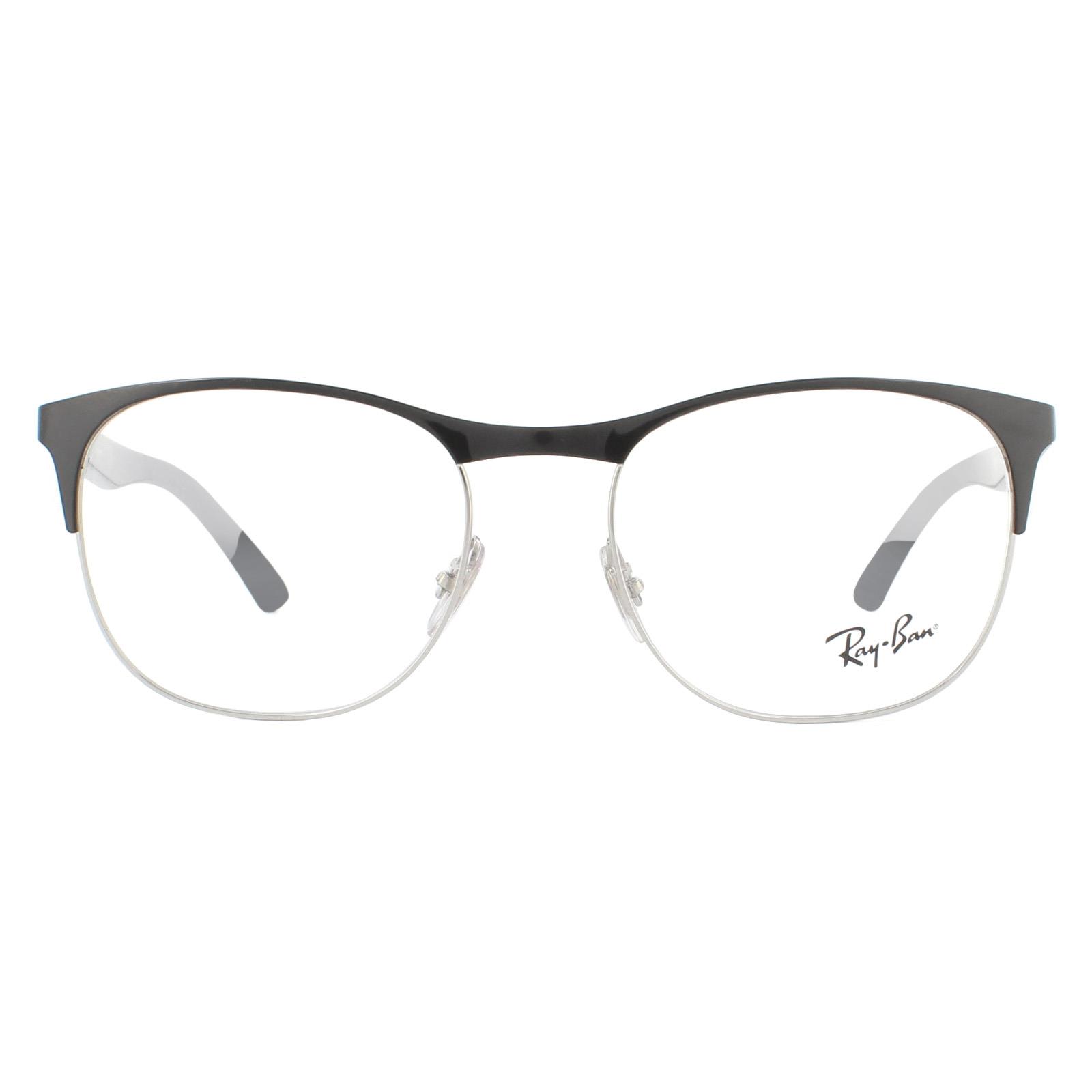 Ray-Ban Rx6412 2861 Silver Top Black