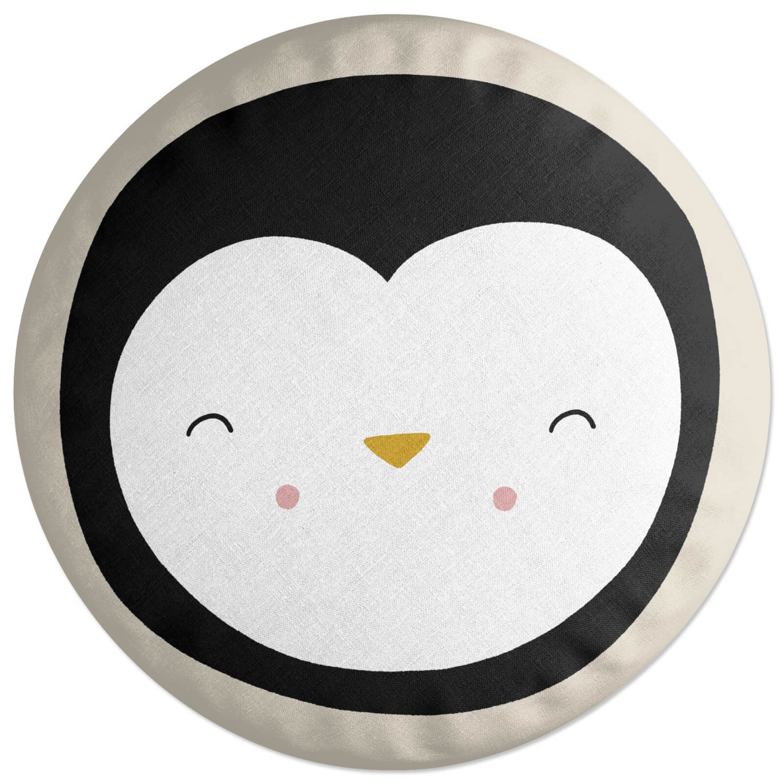 Circle Cushions Decorsome Penguin Round Cushion Round Cushion