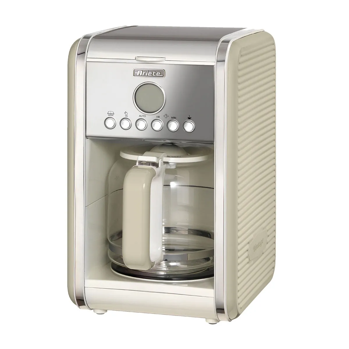 Ariete Vintage 1342 Filter Coffee Machine - Beige, Brown,Cream