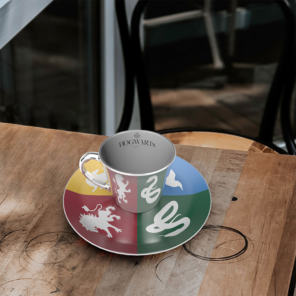 Otros Fabricantes Set de Taza y Plato de Café Harry Potter Hogwarts