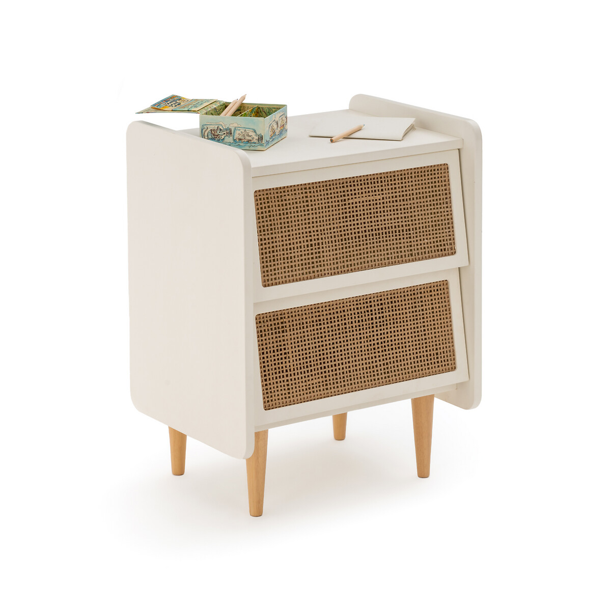 La Redoute Interieurs Taga 2-Drawer Cane Bedside Table by La Redoute