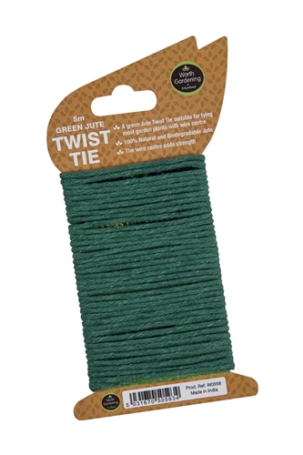 Garland 5m Green Jute Twist Tie