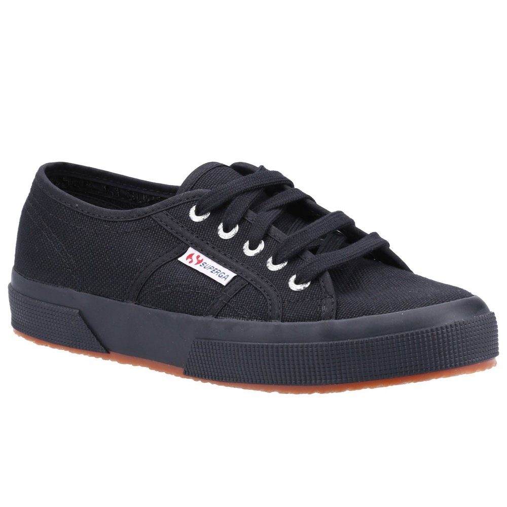Superga 2750 classic plimsolls in black canvas Black