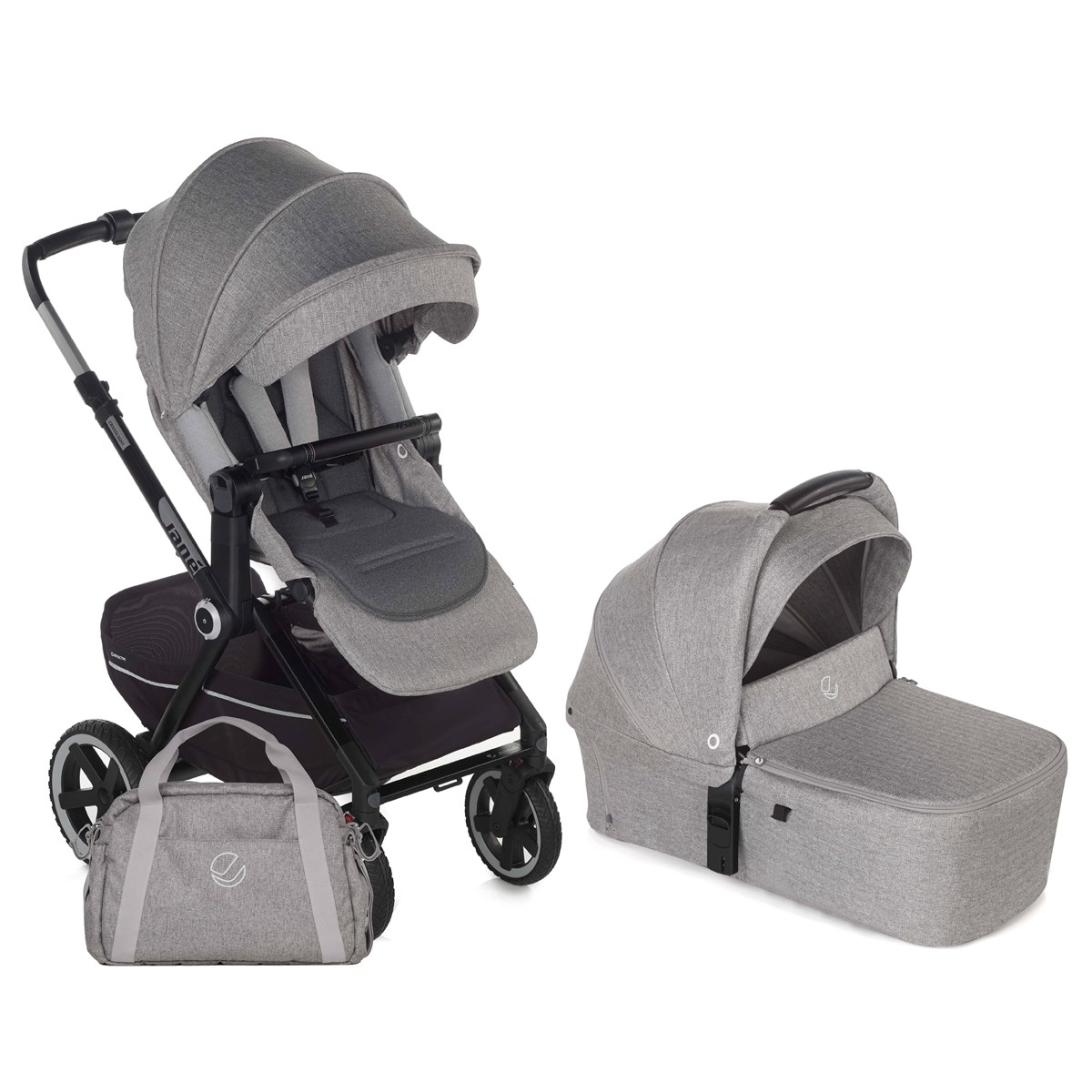 Crosslight-3 + Sweet 2in1 Pram - Dim Grey