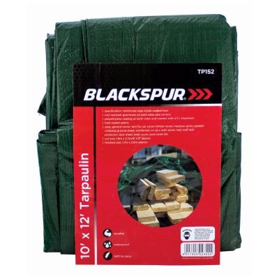 Blackspur 10' X 12' Tarpaulin, Green