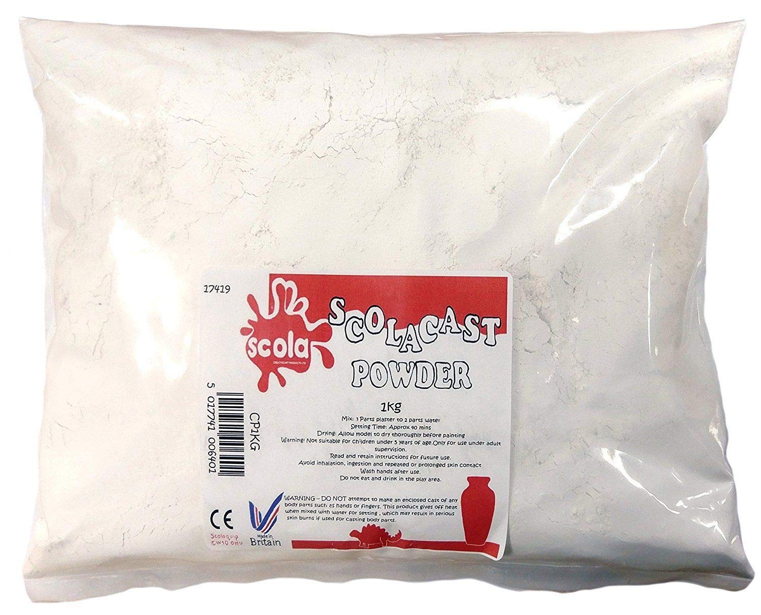 Scola CP1KG Plaster of Paris 1kg Bag