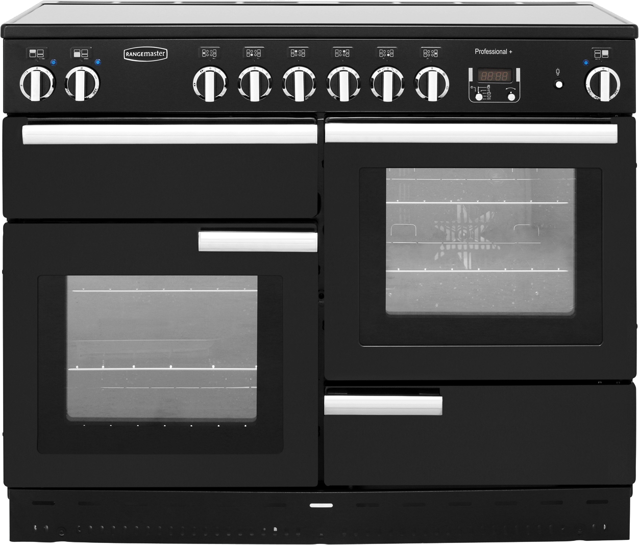 Rangemaster Prop110Ecgb/c Freestanding Electric Range Cooker With Electric Hob - Black
