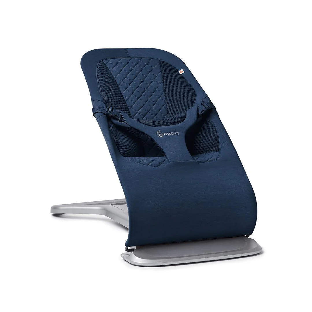 Ergobaby Evolve Baby Bouncer - Midnight Blue | With Toy Bar