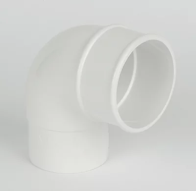 Floplast White Round 92.5° Offset Downpipe Bend, (Dia)68mm