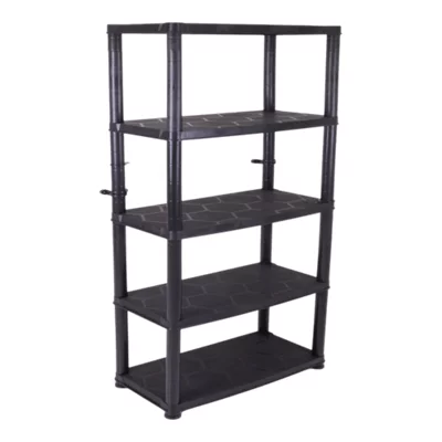 B&Q 5 Shelf Plastic Shelving Unit (H)1850mm (W)1200mm (D)400mm