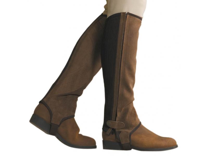 Dublin Chaps | Dublin Children's Suede Half Chaps Colour Brown Size Small