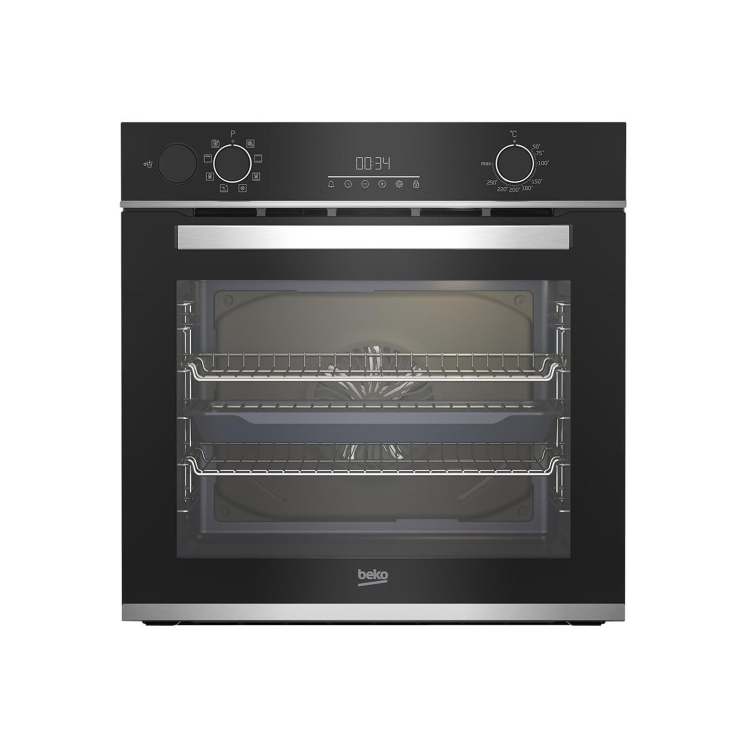 Beko AeroPerfect™ RecycledNet® BBIS25300XC Built In Electric Single Oven with added Steam Function - Stainless Steel - A Rated