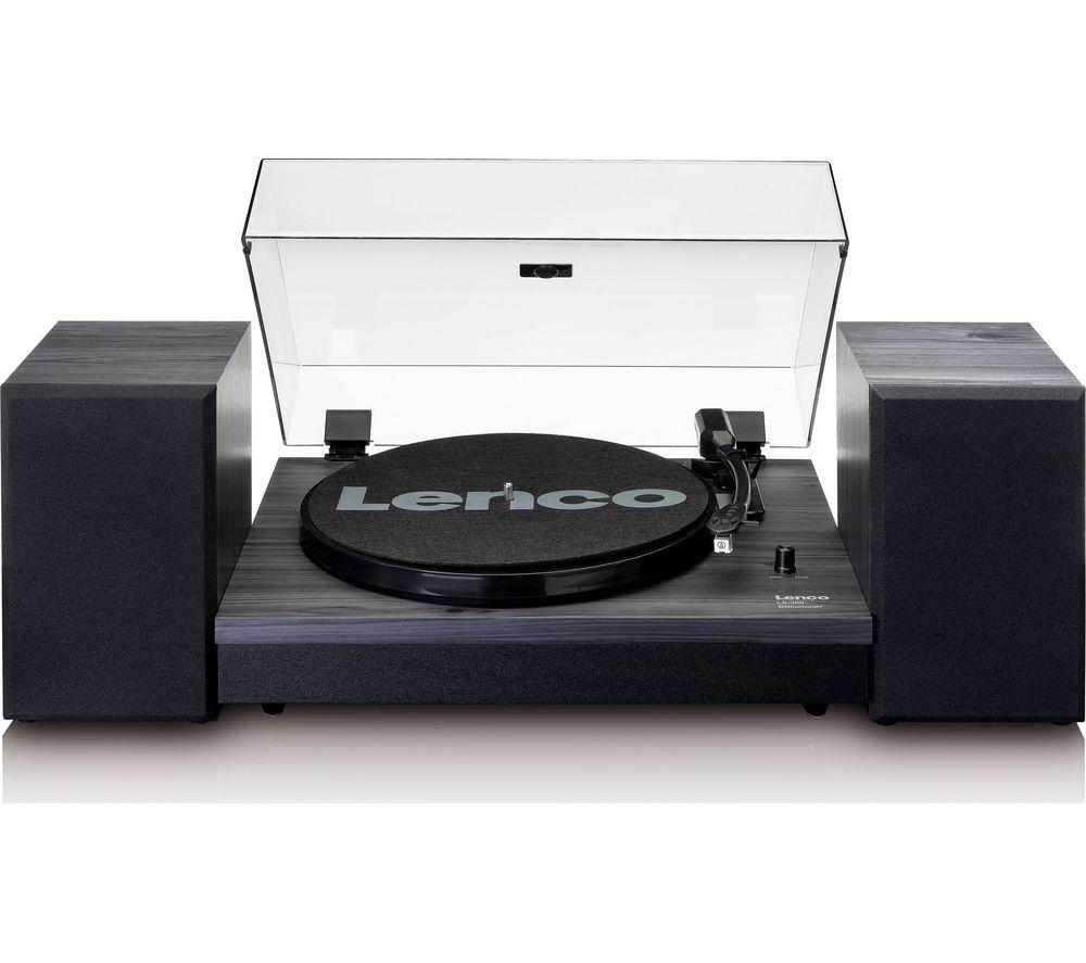 Lenco LS-300 Belt Drive Bluetooth Turntable - Black, Black
