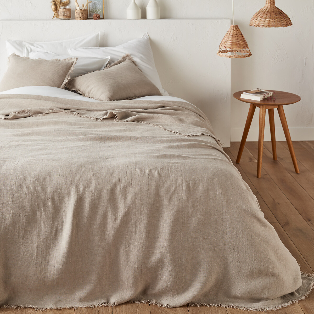 La Redoute Interieurs Linange Washed Linen Bedspread by La Redoute