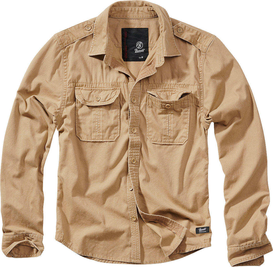 Brandit - Vintage Shirt Camel - Shirts brown Small