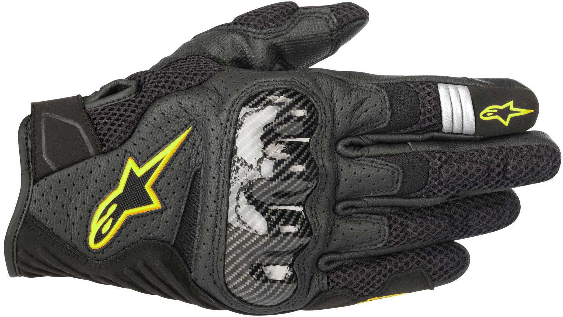 Alpinestars SMX 1 Air V2 Gloves Black Yellow 2XL