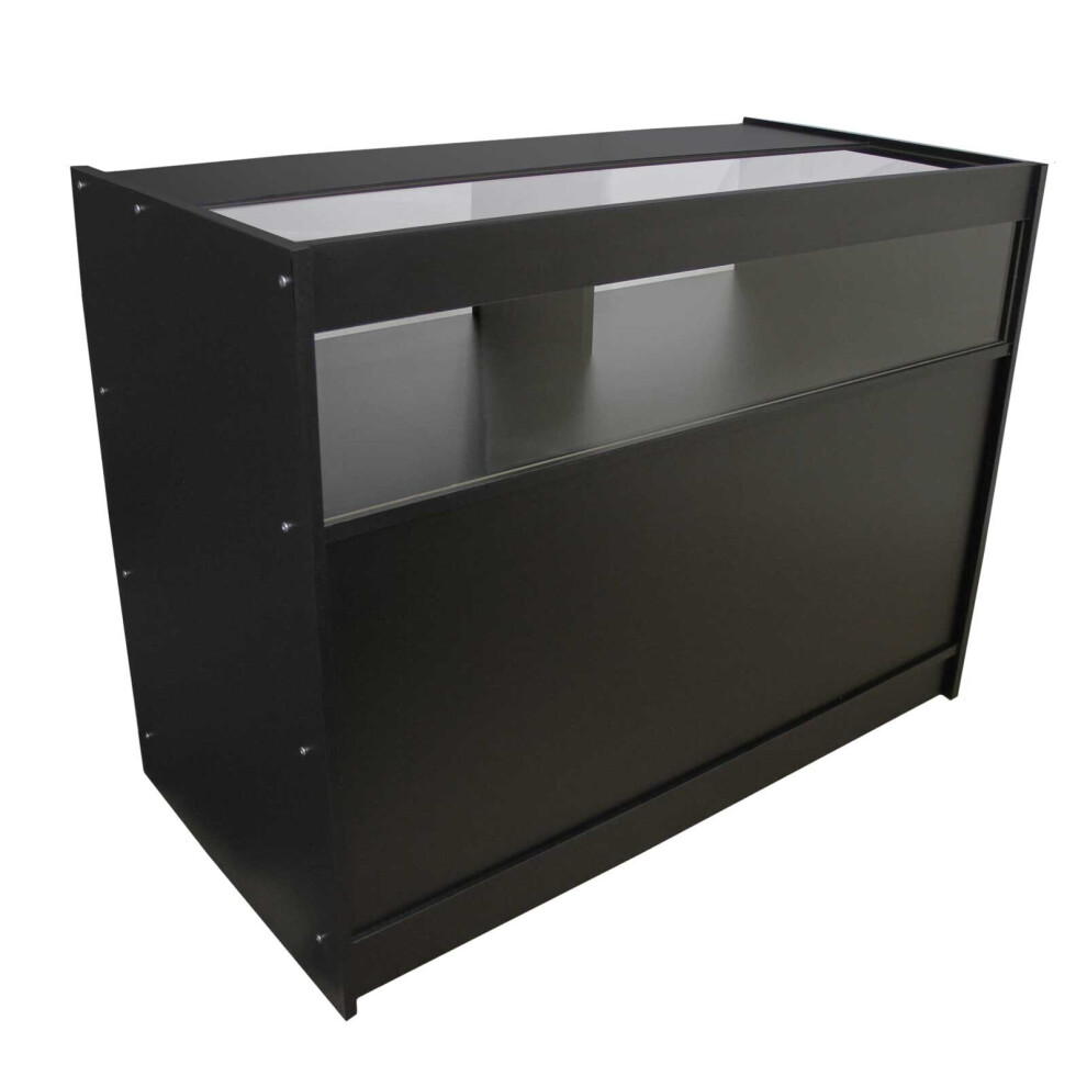 MonsterShop B1200 Retail Shop Counter - Black - Black