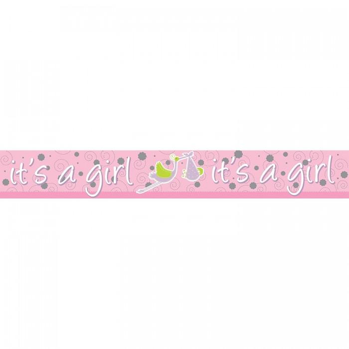 Amscan It´s A Girl Holographic Banner