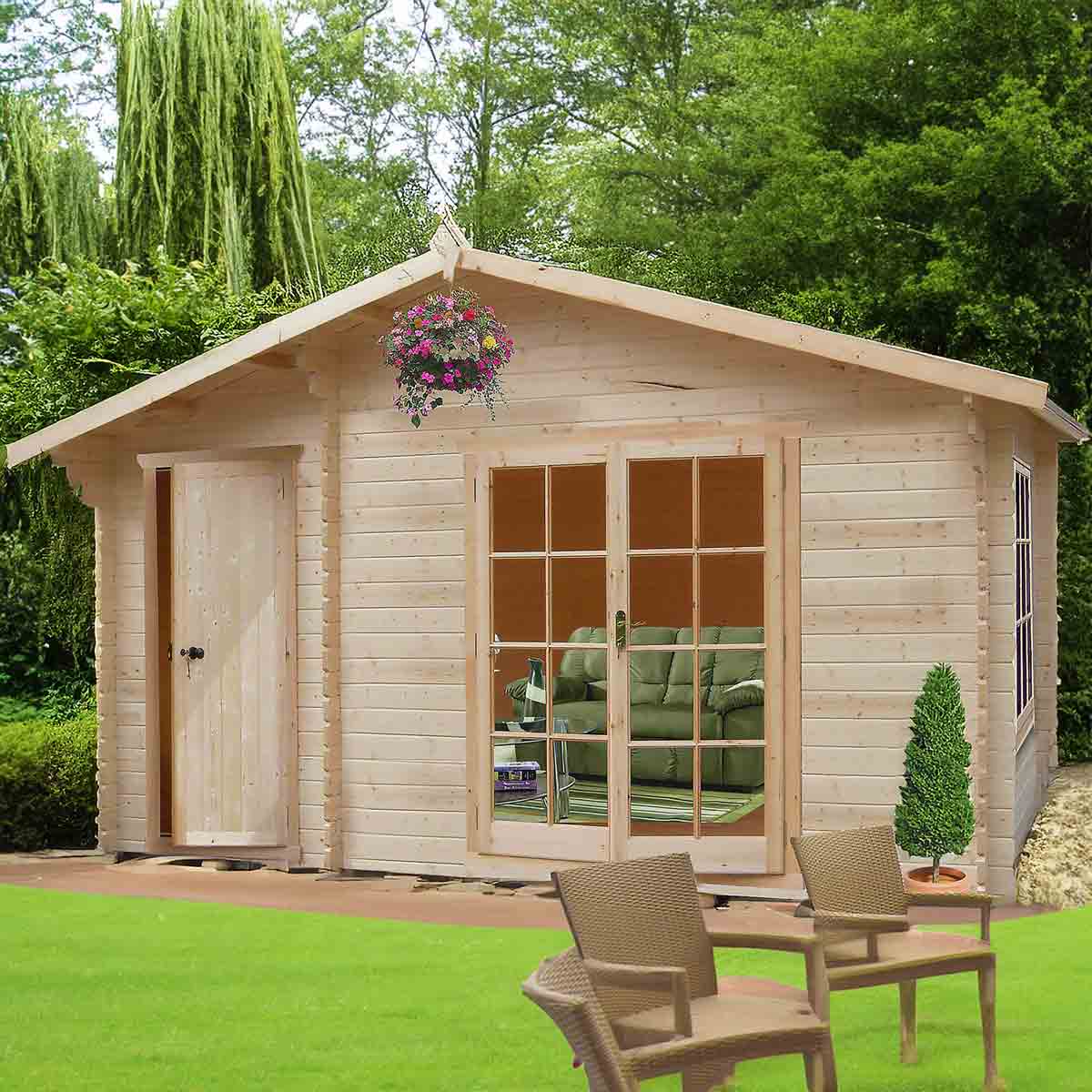 Shire Bourne 28 mm Log Cabin
