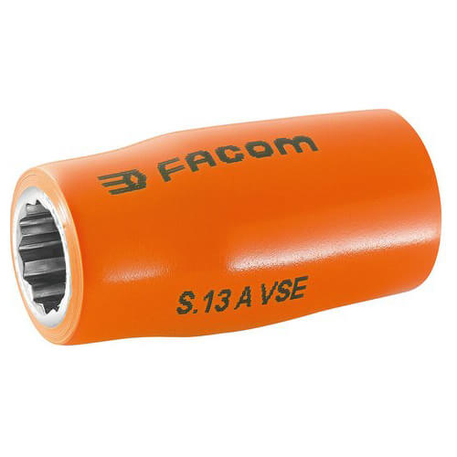 Facom 1/2" Drive 1000v Insulated Bi Hexagon Metric Socket 1/2" 19mm