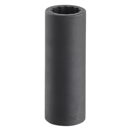 Facom 10mm, 1/2 in Drive Impact Socket Bi-Hexagon, 82 mm length