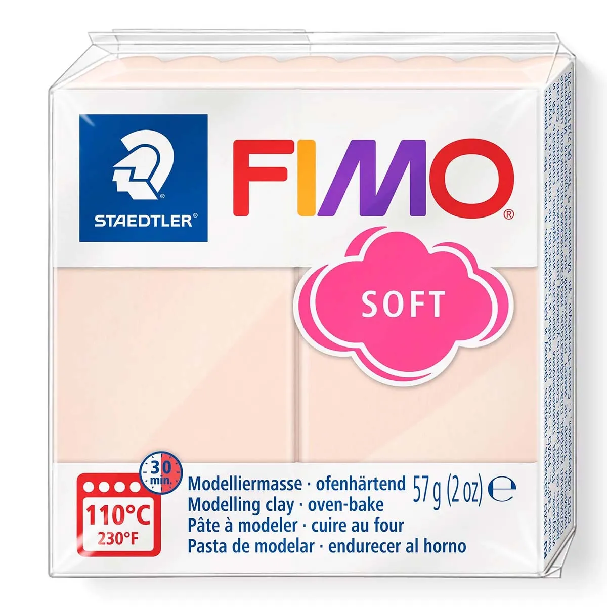 STAEDTLER FIMO Soft Modelling Clay 57g Pale Pink
