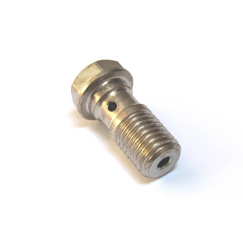 ALLEGRI Banjo bolt nickel-plated, 10x1.25, for steel flex cable