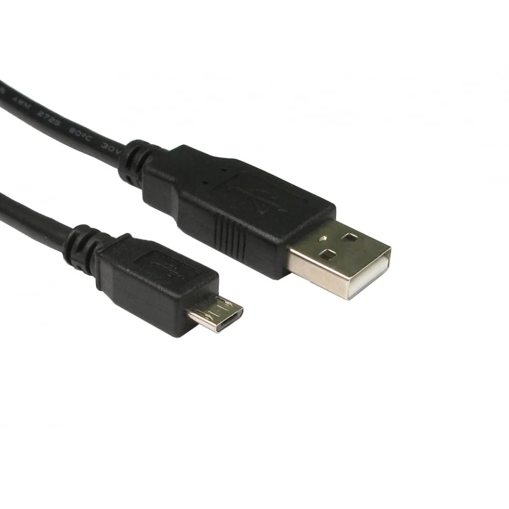 Scan Cables Cables Direct 5m USB 2.0 Type A to Micro B Cable in Black