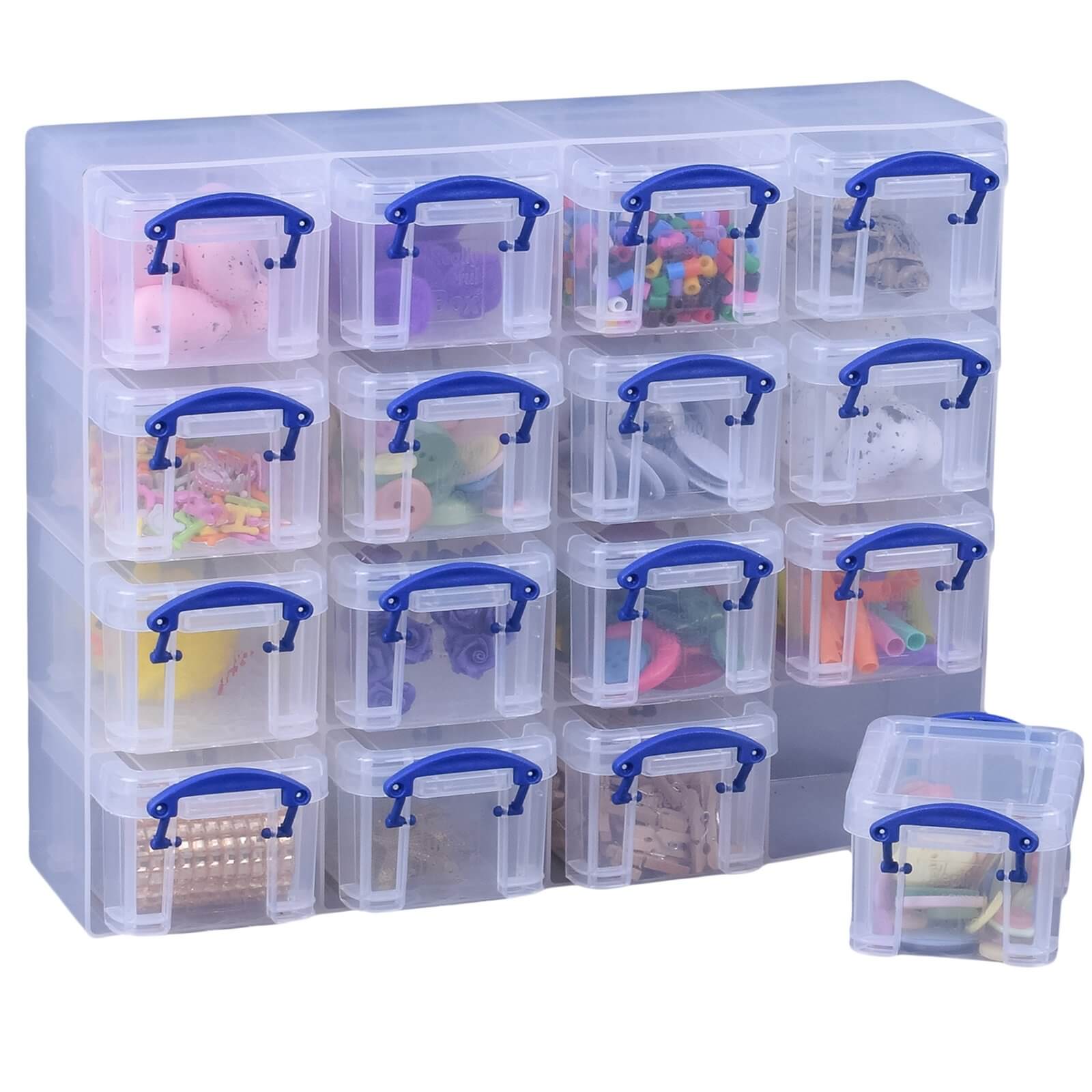 Really Useful Really Useful Box Organiser 0.14L, Clear | Storage Boxes > Plastic Boxes > Plastic Boxes