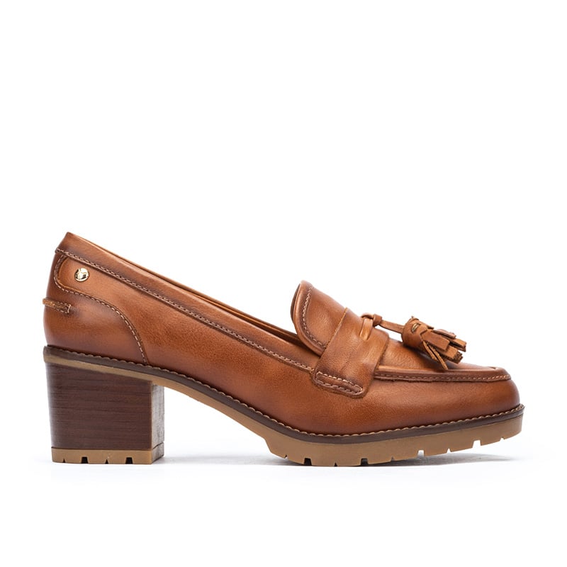 Pikolinos Llanes Leather Heeled Loafers