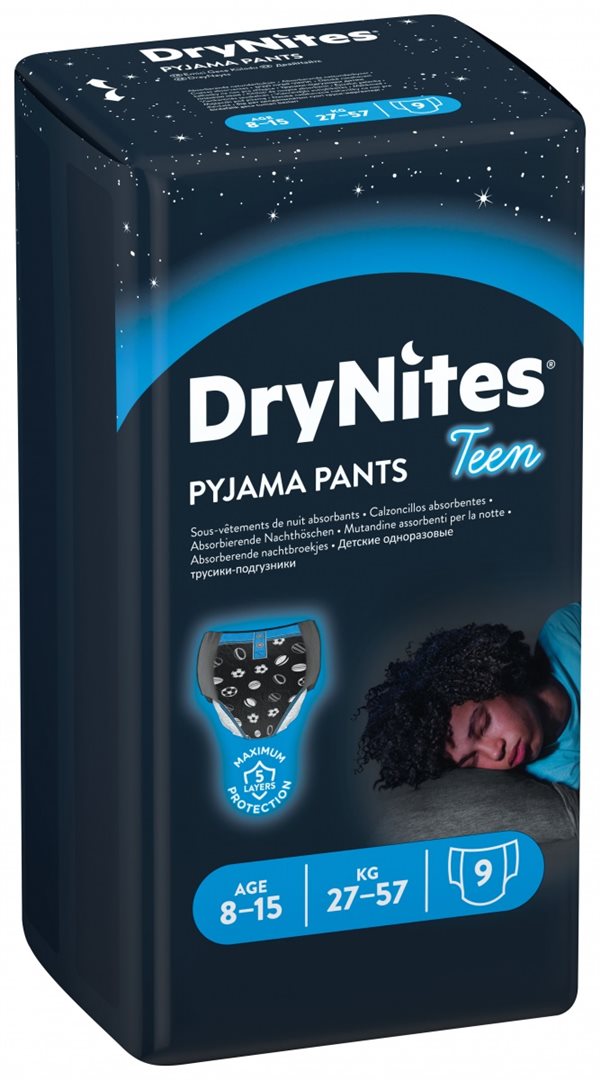 Huggies DryNites Pyjama Bed Wetting Pants Teen 8-15 Years - 9 Pants