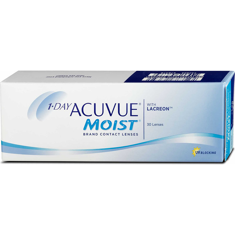 Acuvue 1 Day Acuvue Moist Disposable Contact Lenses (30 lenses)