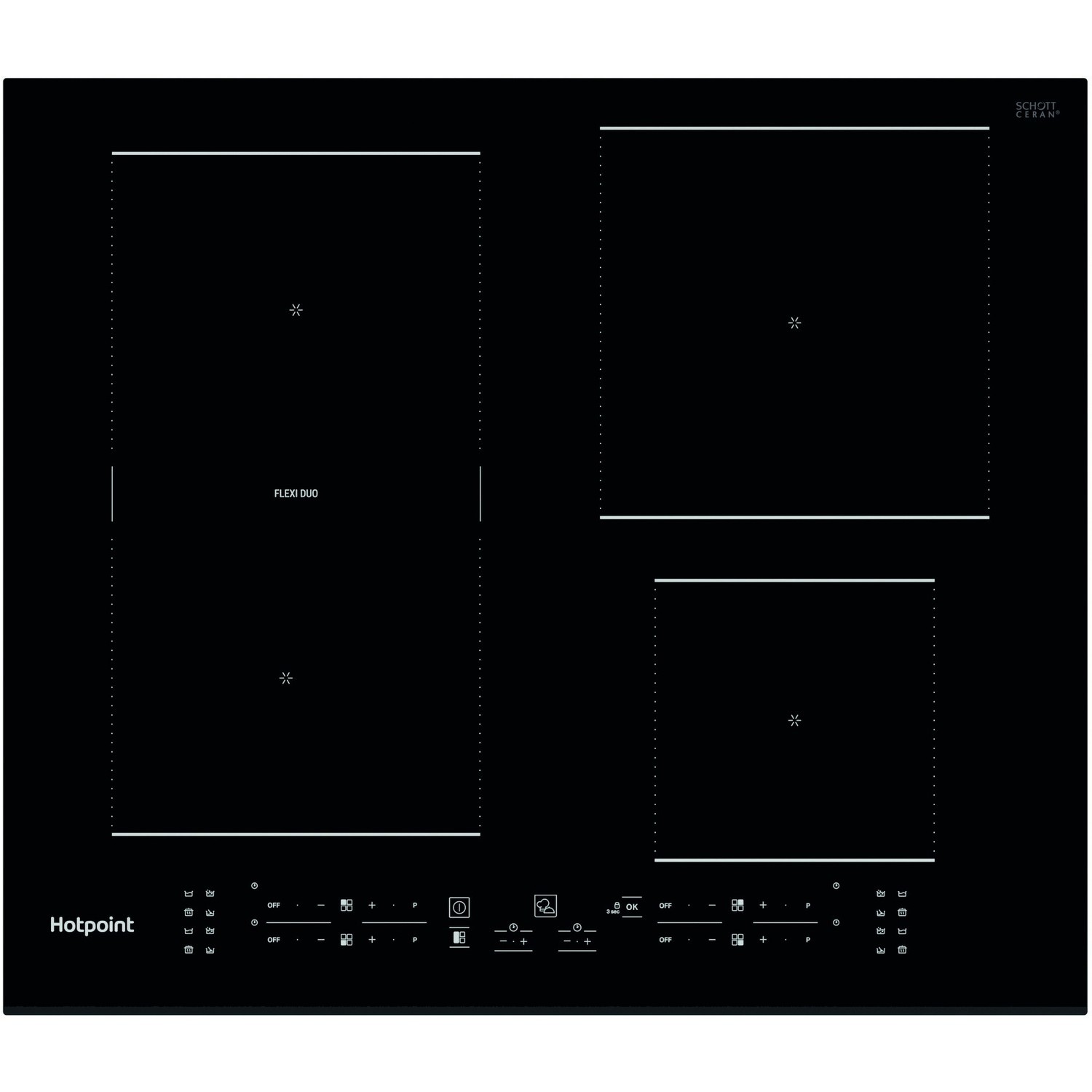 Hotpoint TB7960CBF 59cm Induction Hob - Black