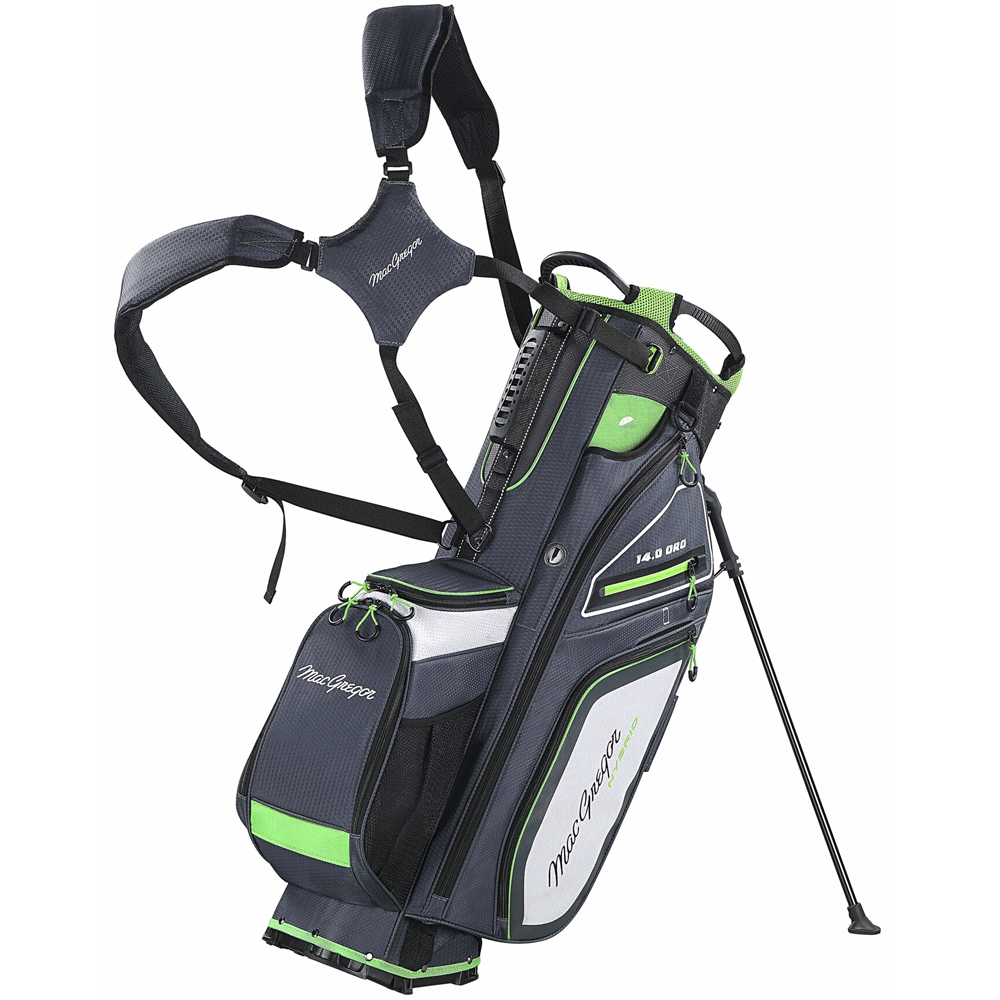 Macgregor 2024 Paramount Hybrid 14 Golf Stand Bag - Grey / Green