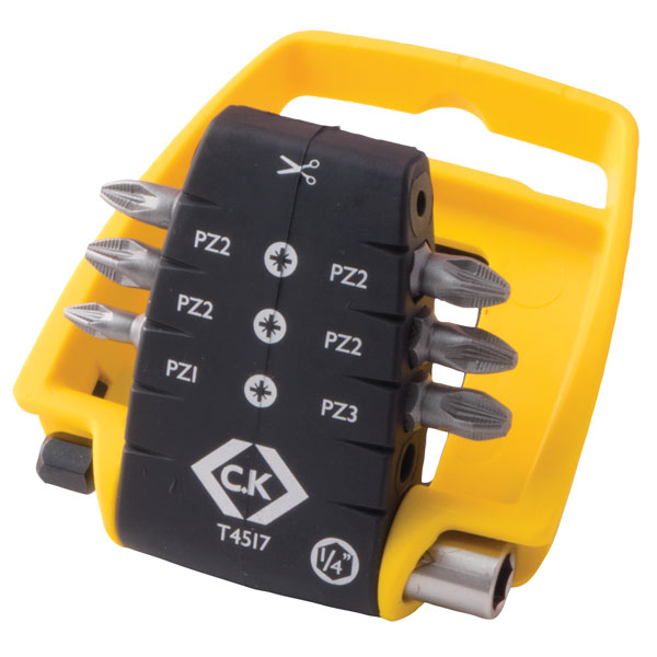 C.k. CK 7 Piece Pozi Screwdriver Bit Set