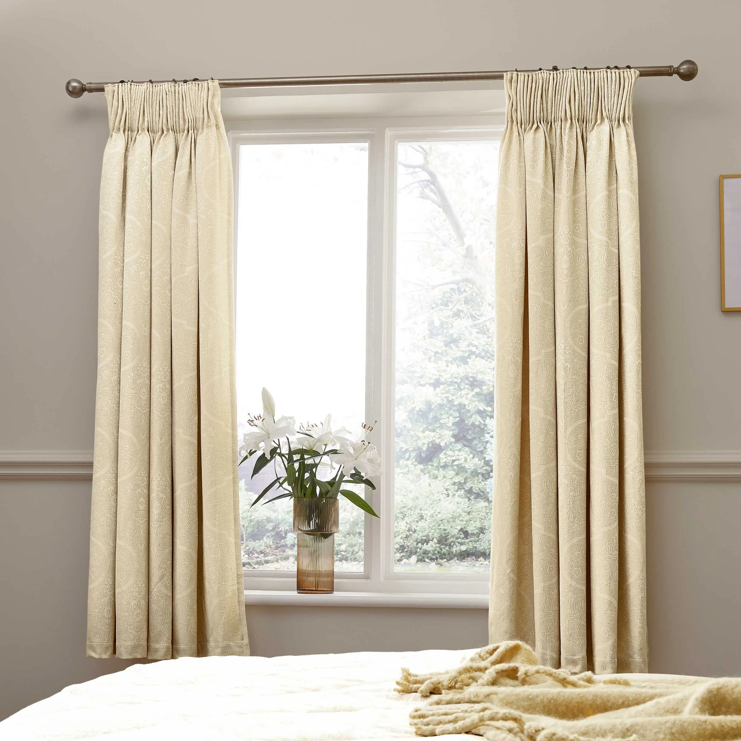 1951 Reza Lined Curtains 66" x 72", Gold