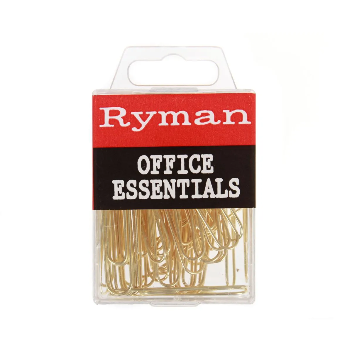 Ryman Paperclips Pack of 40, Brass | Desk Accessories > Fixes, Ties & Bands > Clips