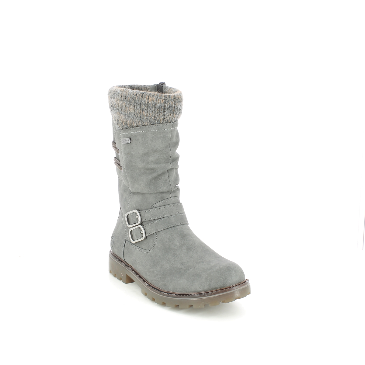 Remonte D8478-45 Brandros Tex Grey Womens Mid Calf Boots