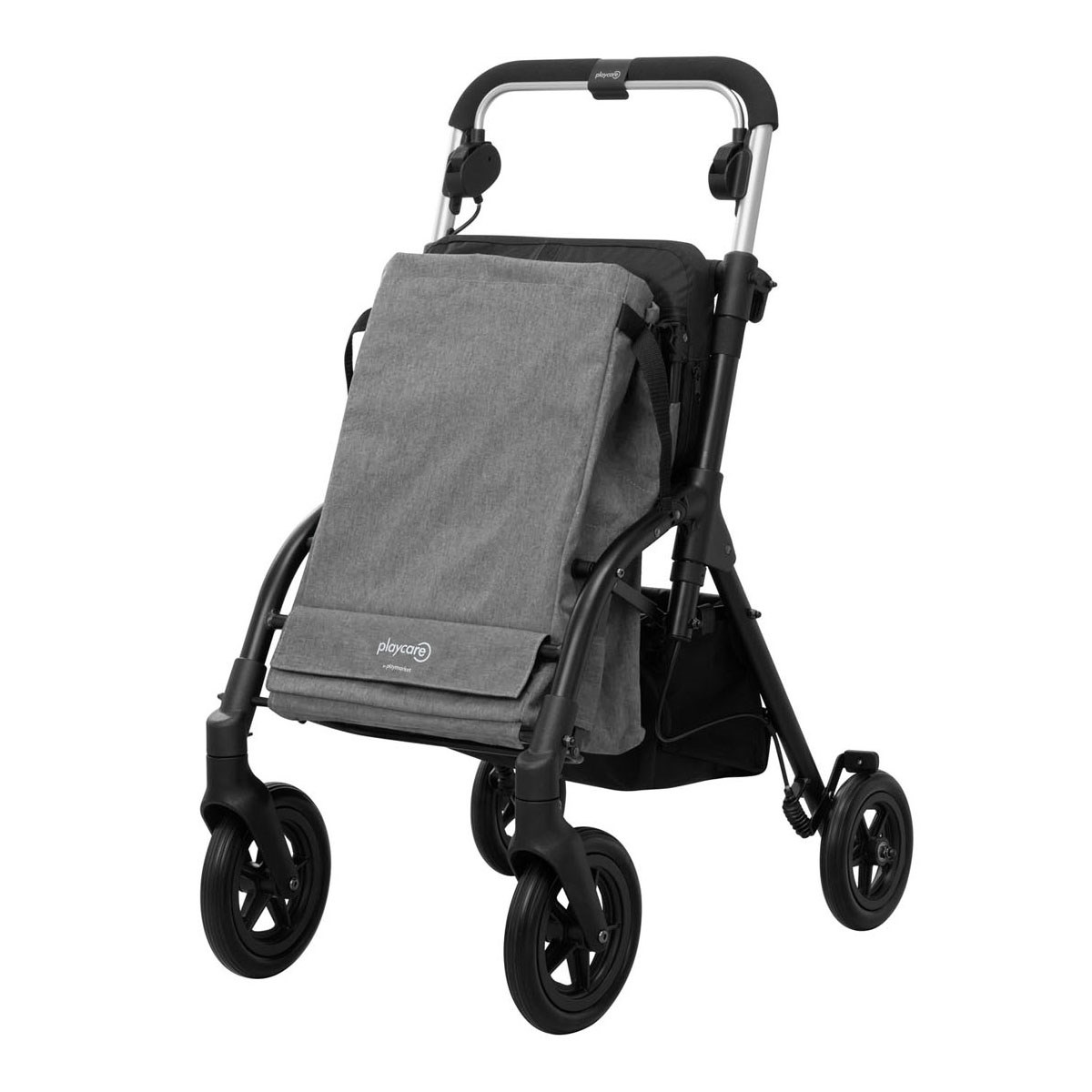  R05 Walking Aid with Cart & Seat - Grey