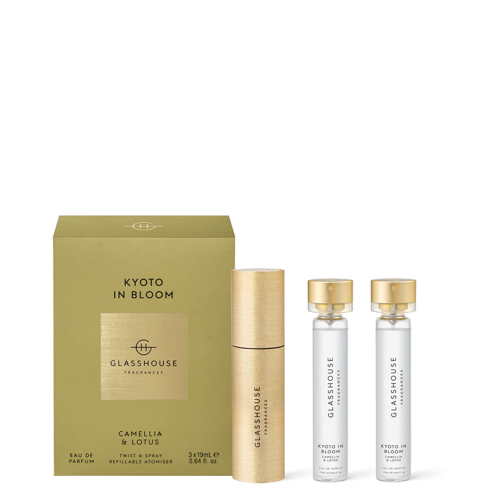 Glasshouse Fragrances  Kyoto In Bloom Eau de Parfum Trio