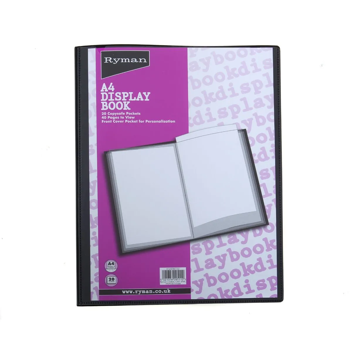 Ryman Display Book A4, black