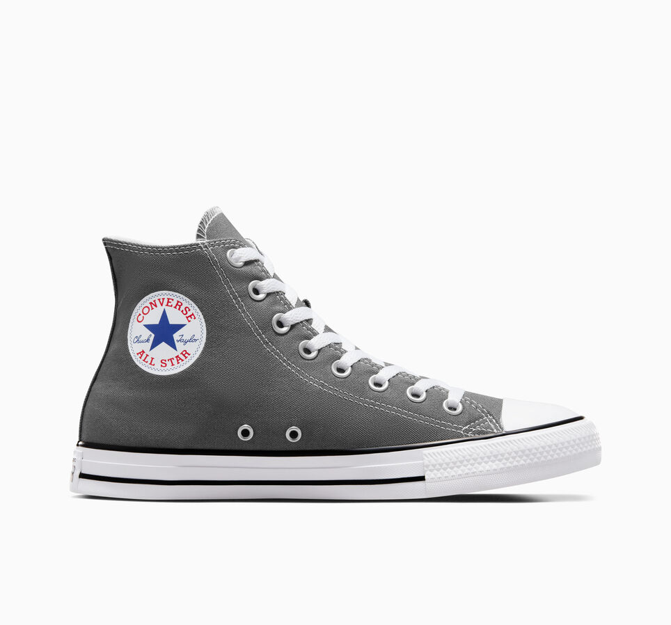 Converse Women's Grey Chuck Taylor All Star Hi Trainers, Size: 3