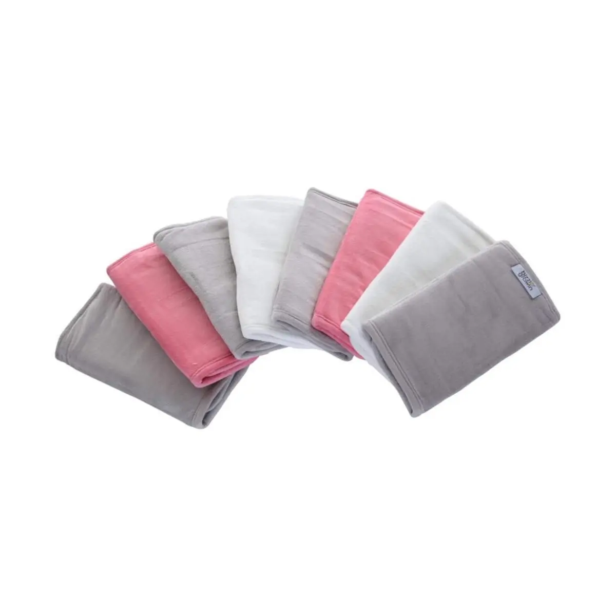 Bizzi Growin Velour Bumper Wraps - Carousel Pink / Grey Unisex