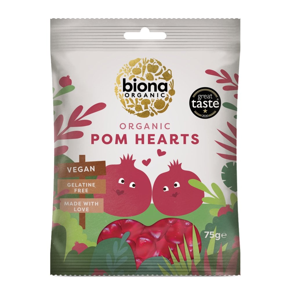Biona Organic Pomegranate Hearts 75g