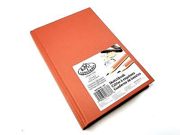 A4 Orange Tangerine Hardback Sketching Drawing Book - Pdq-sketch2