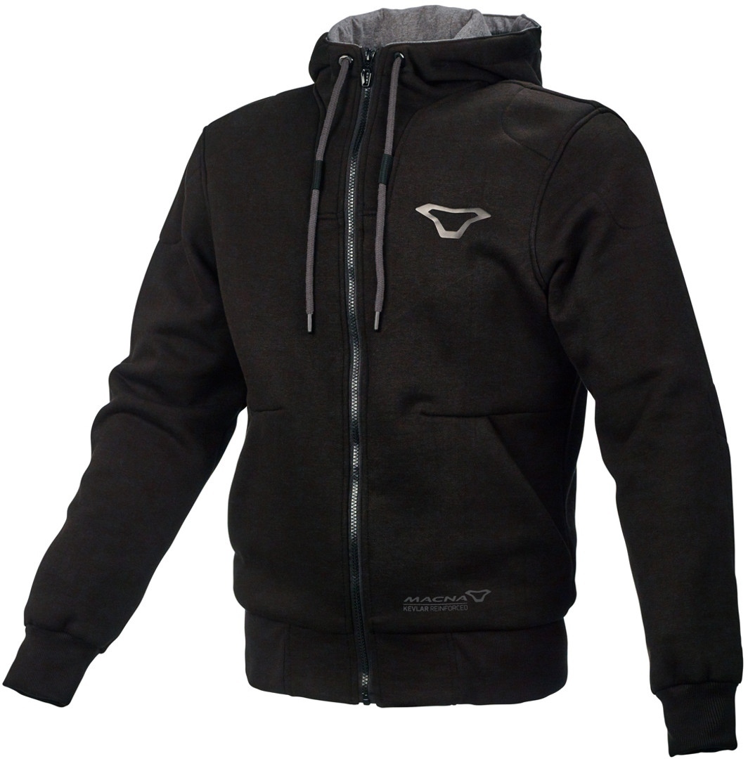 Macna Nuclone Motorcycle Zip Hoodie, black, Size S, black, Size S