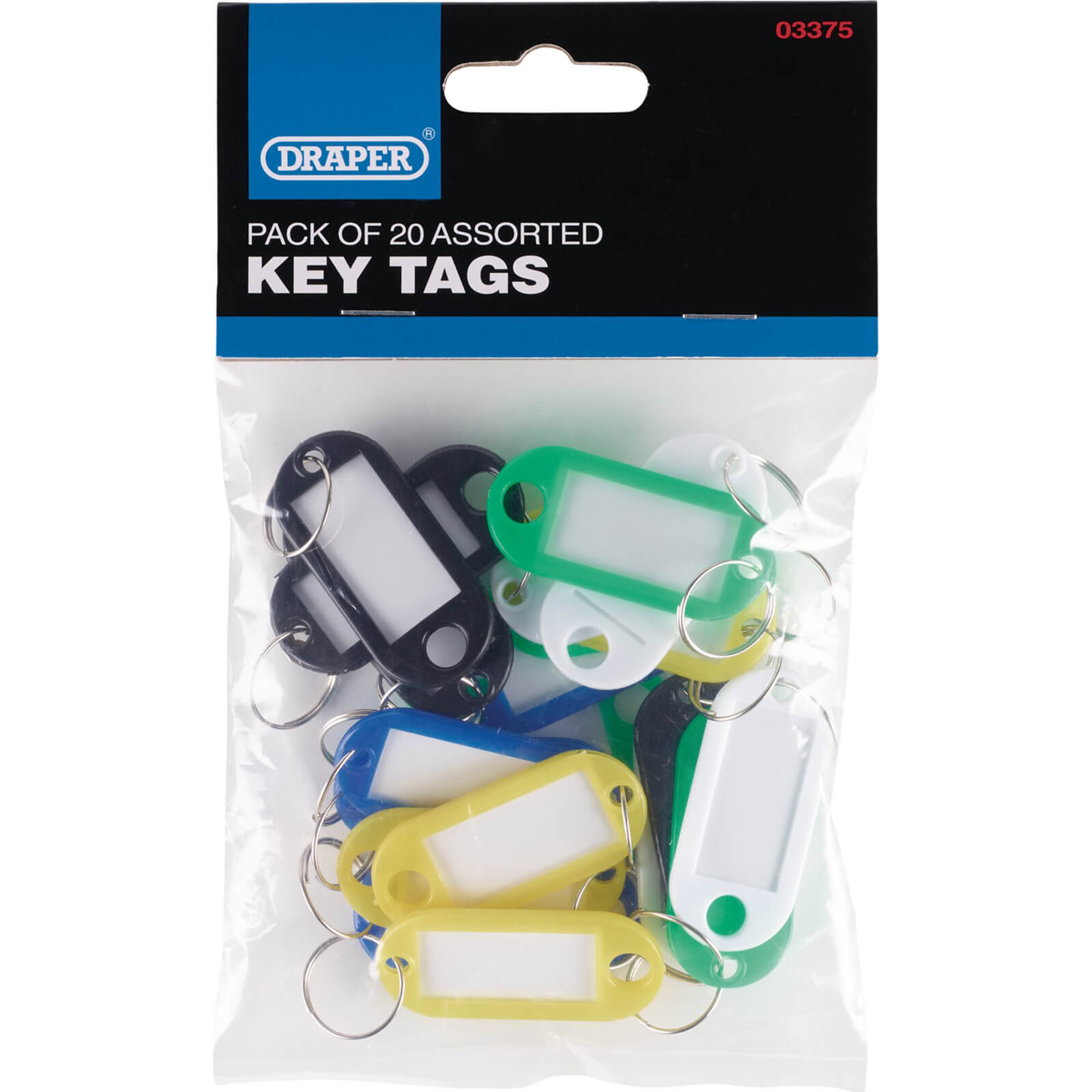 Draper Assorted Key Tags (Pack Of 20) 03375